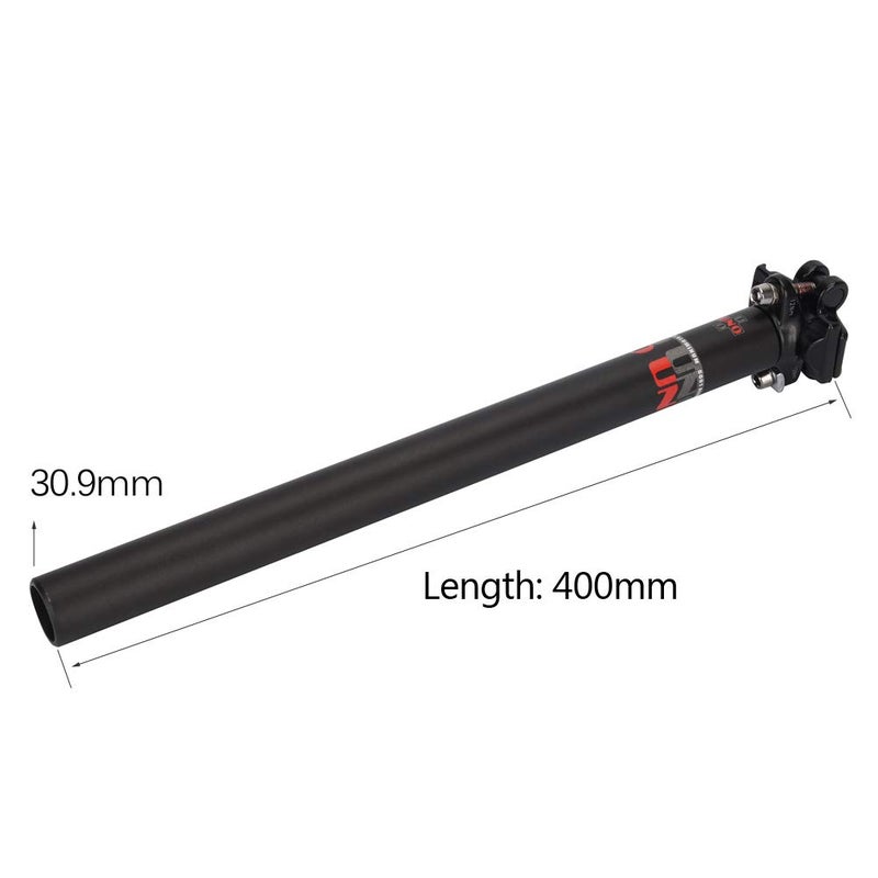 FOMTOR Bike Seatpost 30.9 400mm FOMTOR Bicycle Adjustable Long Seat Post Mountain Bike Seatpost for MTB Road Bike Folding Bike BMX - Image 2